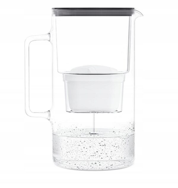 Dzbanek filtrujący szklany z licznikiem Wessper D2 BOROSILICATE 3l z wkładem Aquamax ㅤ